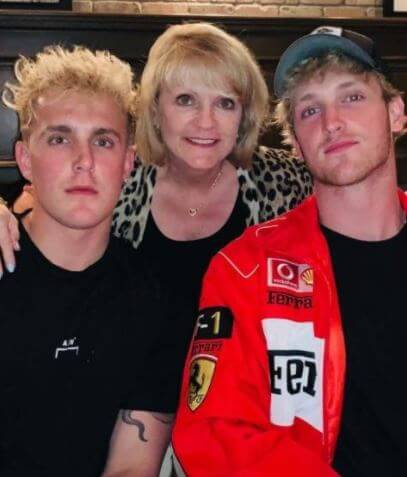 Greg Paul Ex-wife Pam with her two sons Logan and Jake Paul.